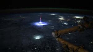 Astronaut Snaps Rare Red Sprite from Space, Boosting Atmospheric Research