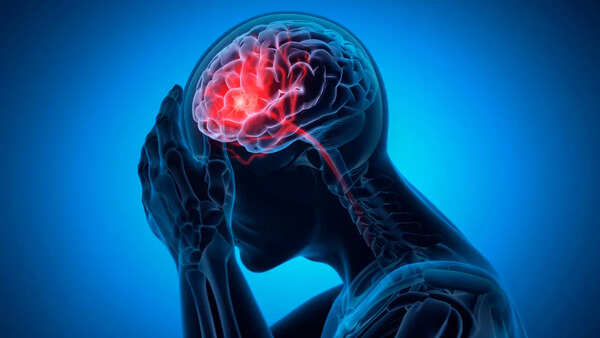 Close-up of the brain with focus on neural pathways.