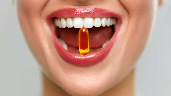 Various vitamin D supplements, highlighting dietary options