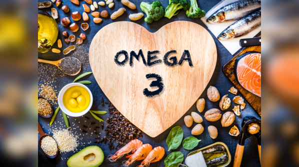 Selection of foods rich in Omega-3 fatty acids.
